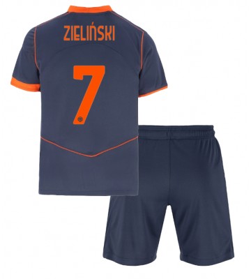 Inter Milan Piotr Zielinski #7 Replik 3rd trikot Kinder 2025-26 Kurzarm (+ Kurze Hosen)
